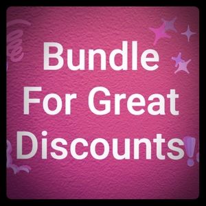 Bundle for great discounts. Need items gone.